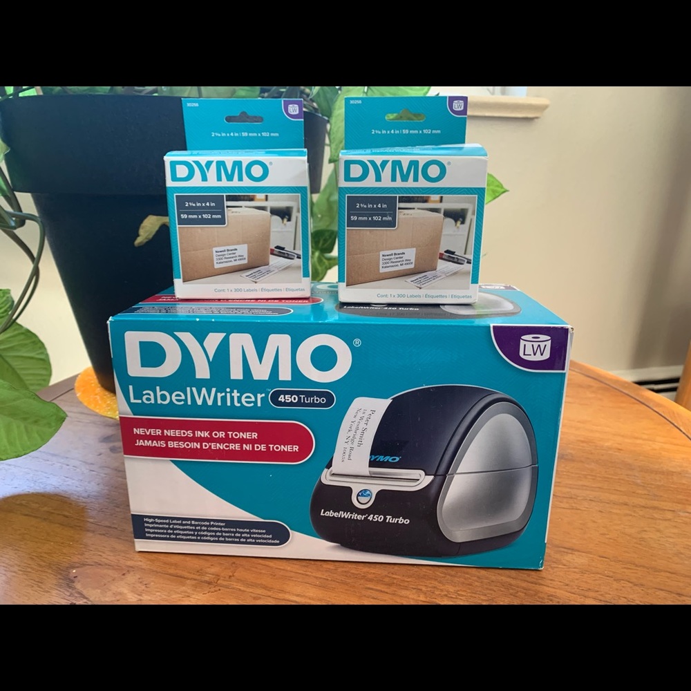 NBU Dymo Label Writer 450 Turbo Label Thermal Printer with extra labels